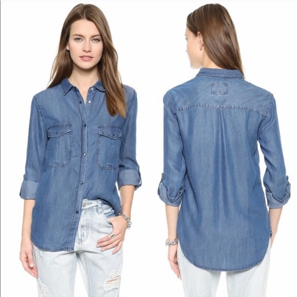 Rails Button Down Chambray Women’s Shirt - XS/S - Picture 12 of 16